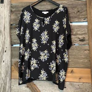 IN Every Story multi media blouse plus size 4X